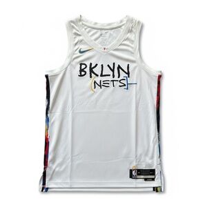 Original Men's Nike Brooklyn Nets Basquiat City Edition Jersey Size 48 - Large